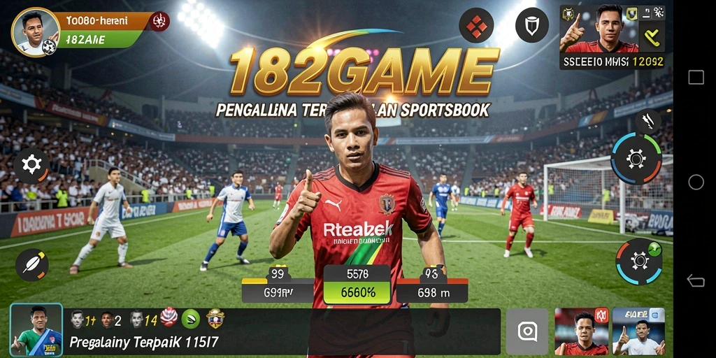 Tampilan gameplay menegangkan di aplikasi Sportsbook 182GAME.