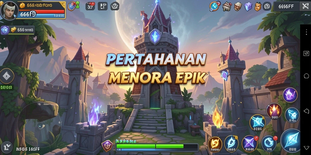 Gameplay Tower Defense yang mendebarkan dan strategis.