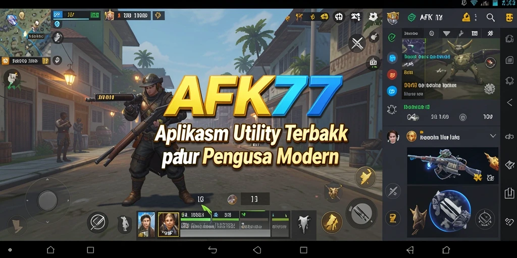 Tampilan utama AFK77 yang modern dan fungsional.