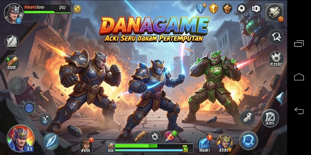 Tangkapan layar dari gameplay mendebarkan dalam DANAGAME.