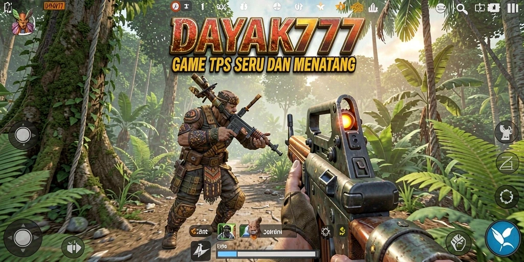 Gameplay intens dalam DAYAK777 dengan aksi seru.