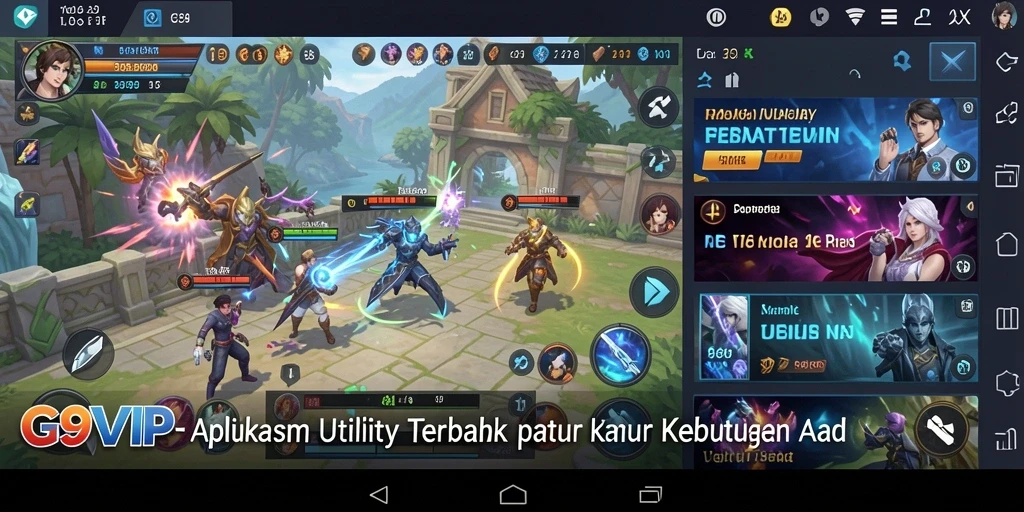 Tampilan antarmuka G9VIP yang bersih dan fungsional.