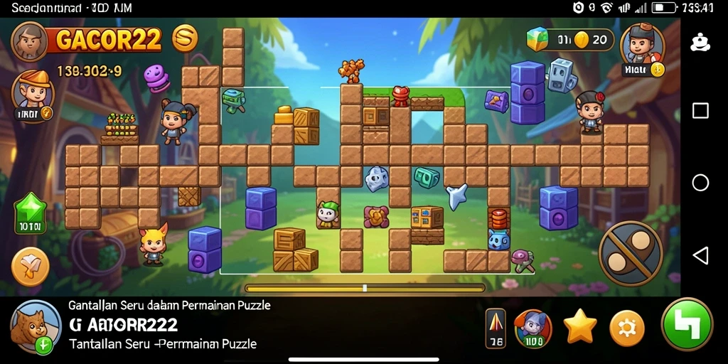 Tampilan screenshot GACOR22 menunjukkan gameplay Puzzle yang menantang.