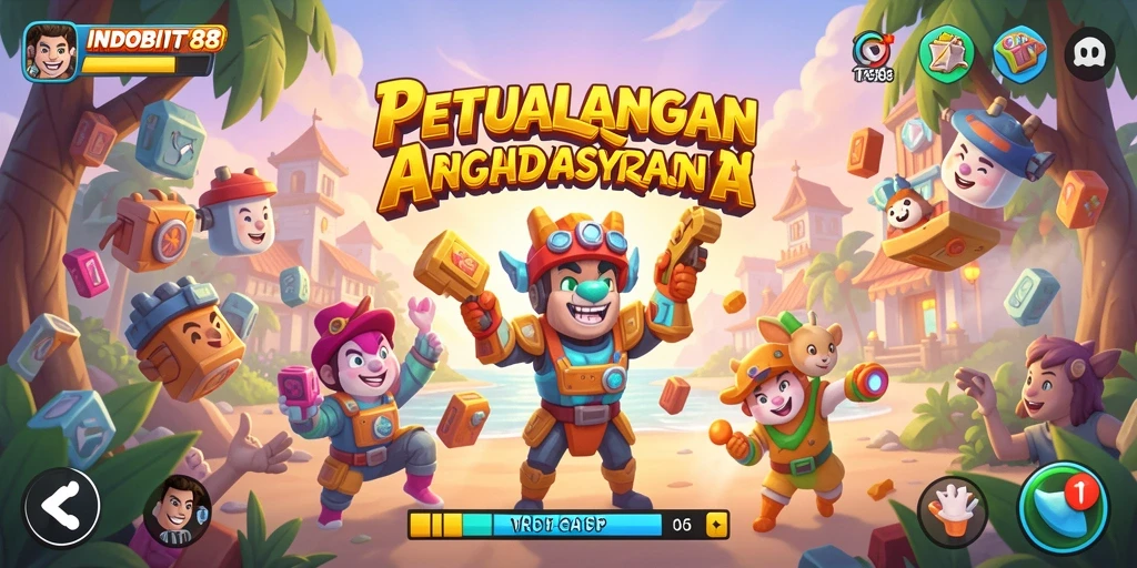 Tampilan gameplay INDOBIT88 yang seru dan penuh tantangan.