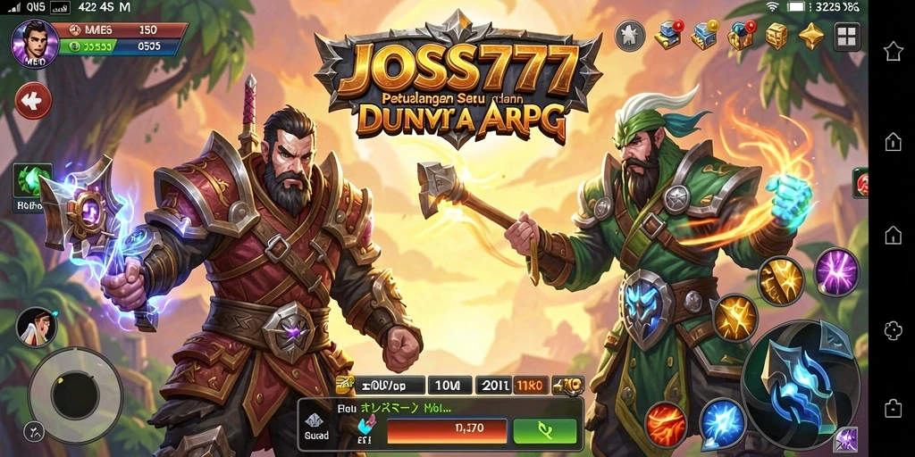 Tampilan gameplay JOSS777 yang mendebarkan dalam pertempuran ARPG.
