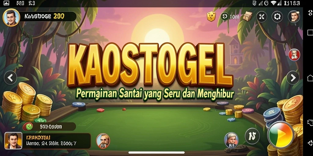 Tampilan gameplay KAOSTOGEL yang menarik dan menghibur.
