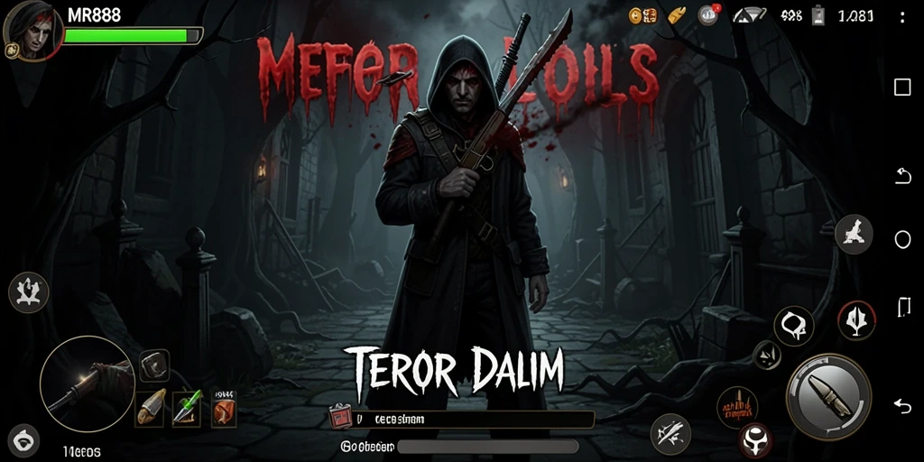 Gameplay menyeramkan di dalam lingkungan gelap dan angker.