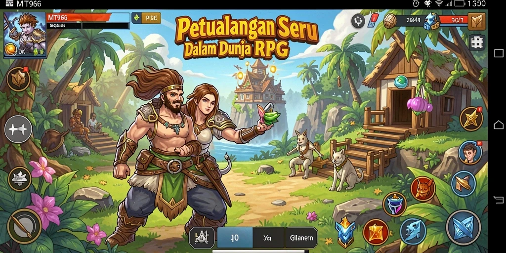 Tampilan gameplay seru di dunia RPG MT966.
