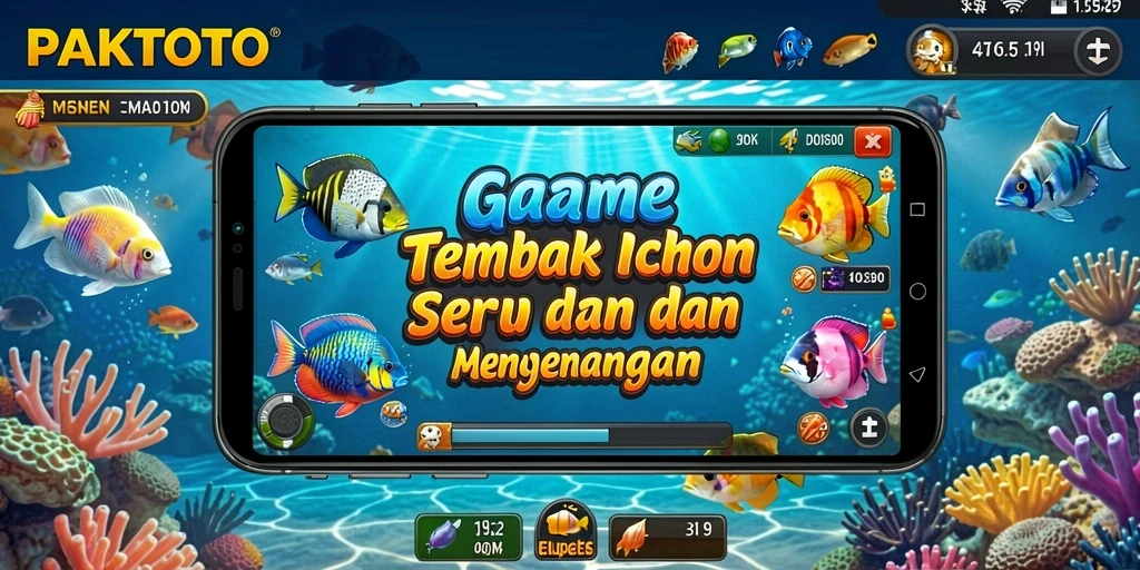 Tampilan gameplay PAKTOTO yang menarik dengan aksi Tembak Ikan.