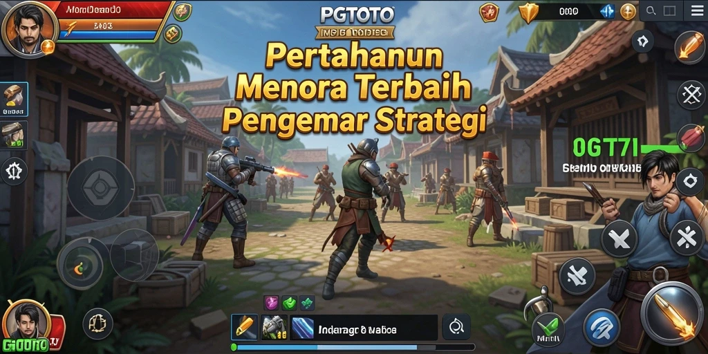 Tangkapan layar PGTOTO menampilkan aksi pertahanan menara yang seru.