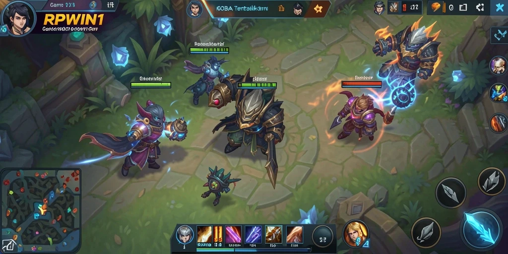Gameplay seru dari RPWIN1 dengan strategi tim yang menarik.