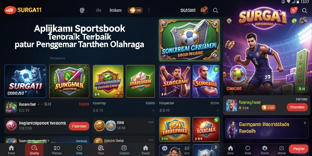 Tampilan gameplay Sportsbook yang mendebarkan dan interaktif.