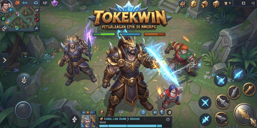 Screenshot gameplay TOKEKWIN menampilkan petualangan seru di dunia MMORPG.
